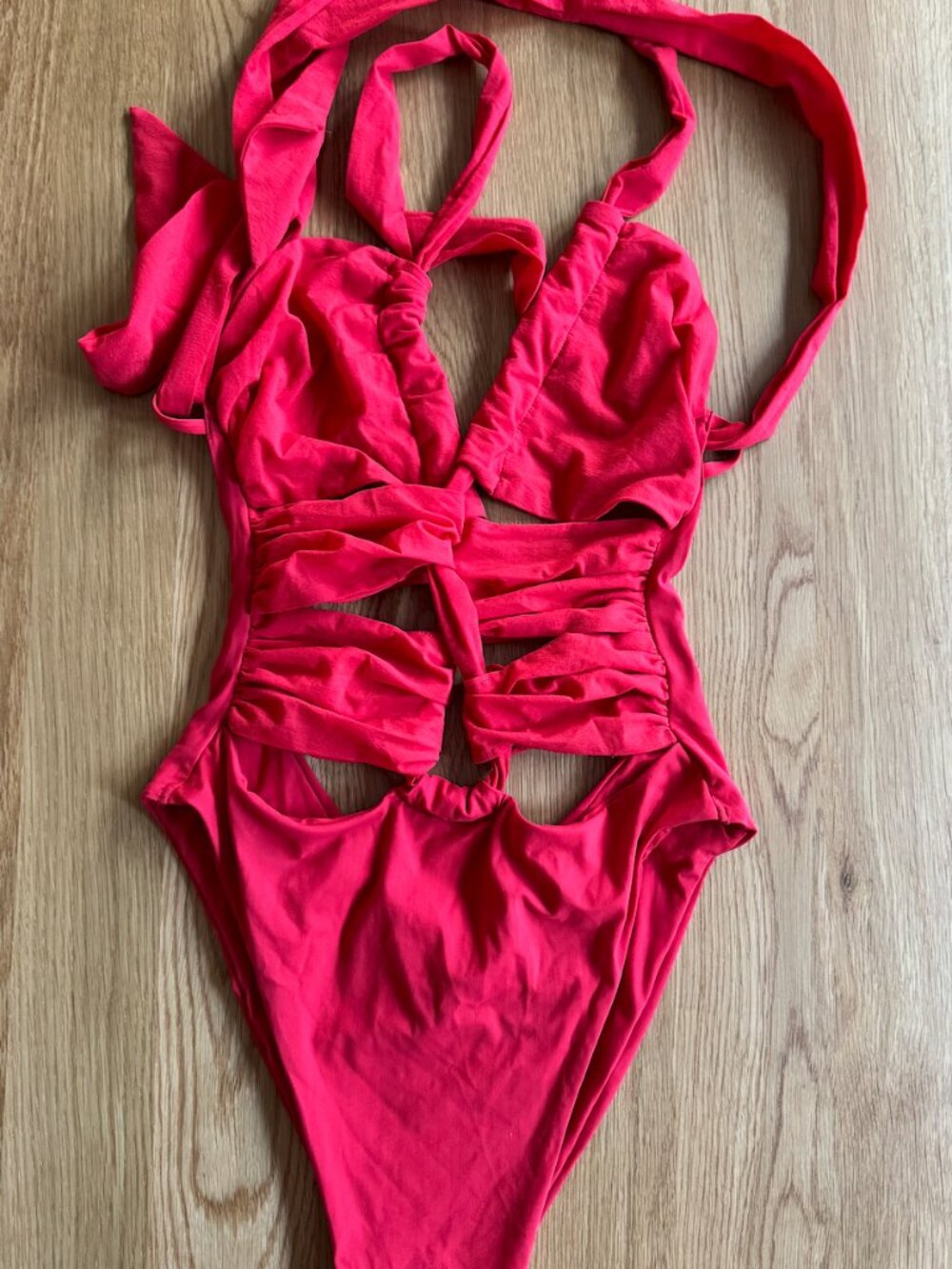 Blue Life Red One Piece Bikini Swim